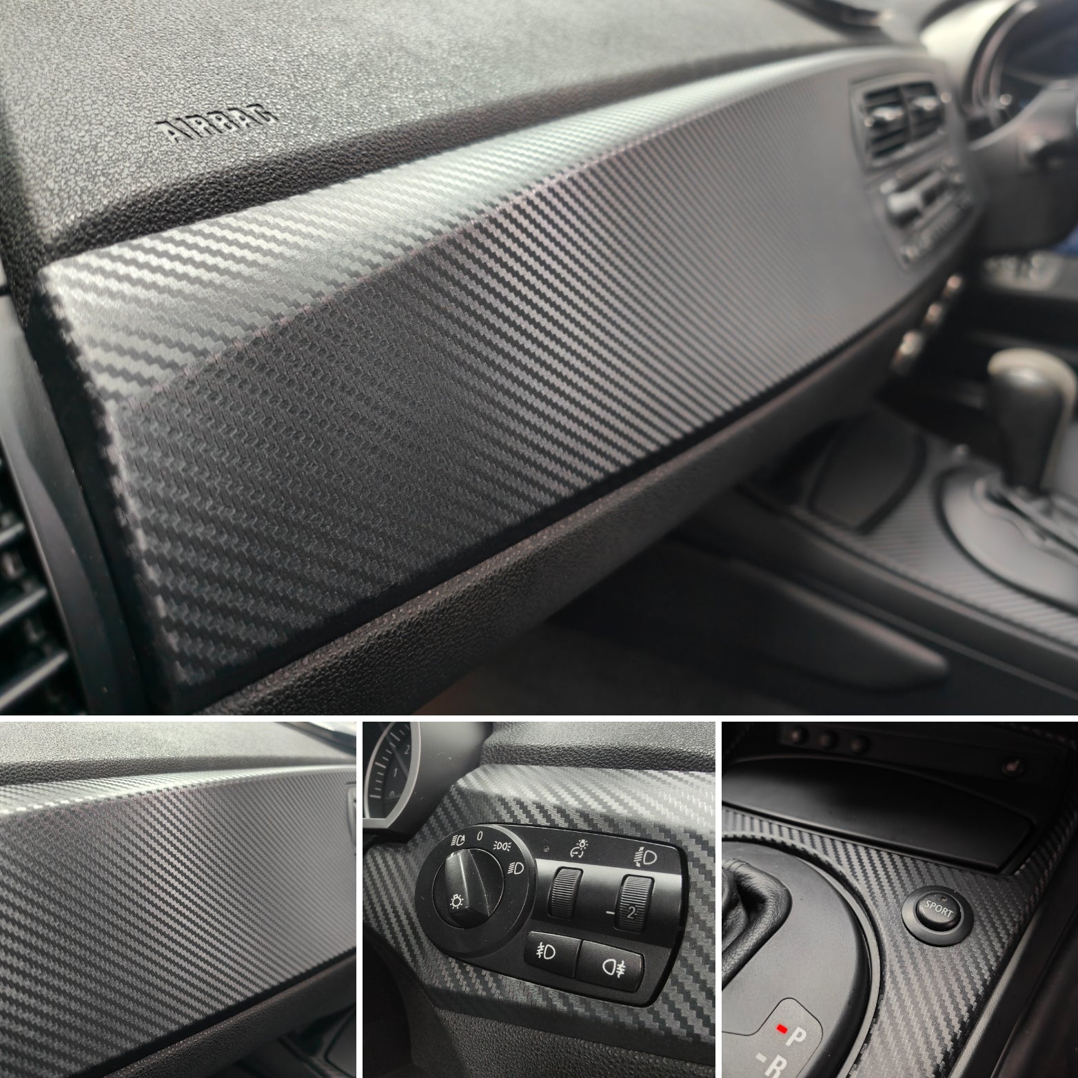 BMW Z4 E85 E86 INTERIOR WRAPPING SERVICE - 3D CARBON